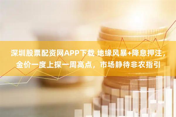 深圳股票配资网APP下载 地缘风暴+降息押注，金价一度上探一周高点，市场静待非农指引