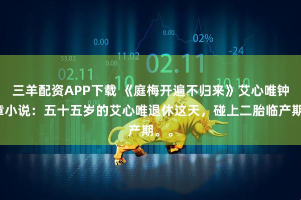 三羊配资APP下载 《庭梅开遍不归来》艾心唯钟辞章小说：五十五岁的艾心唯退休这天，碰上二胎临产期。。